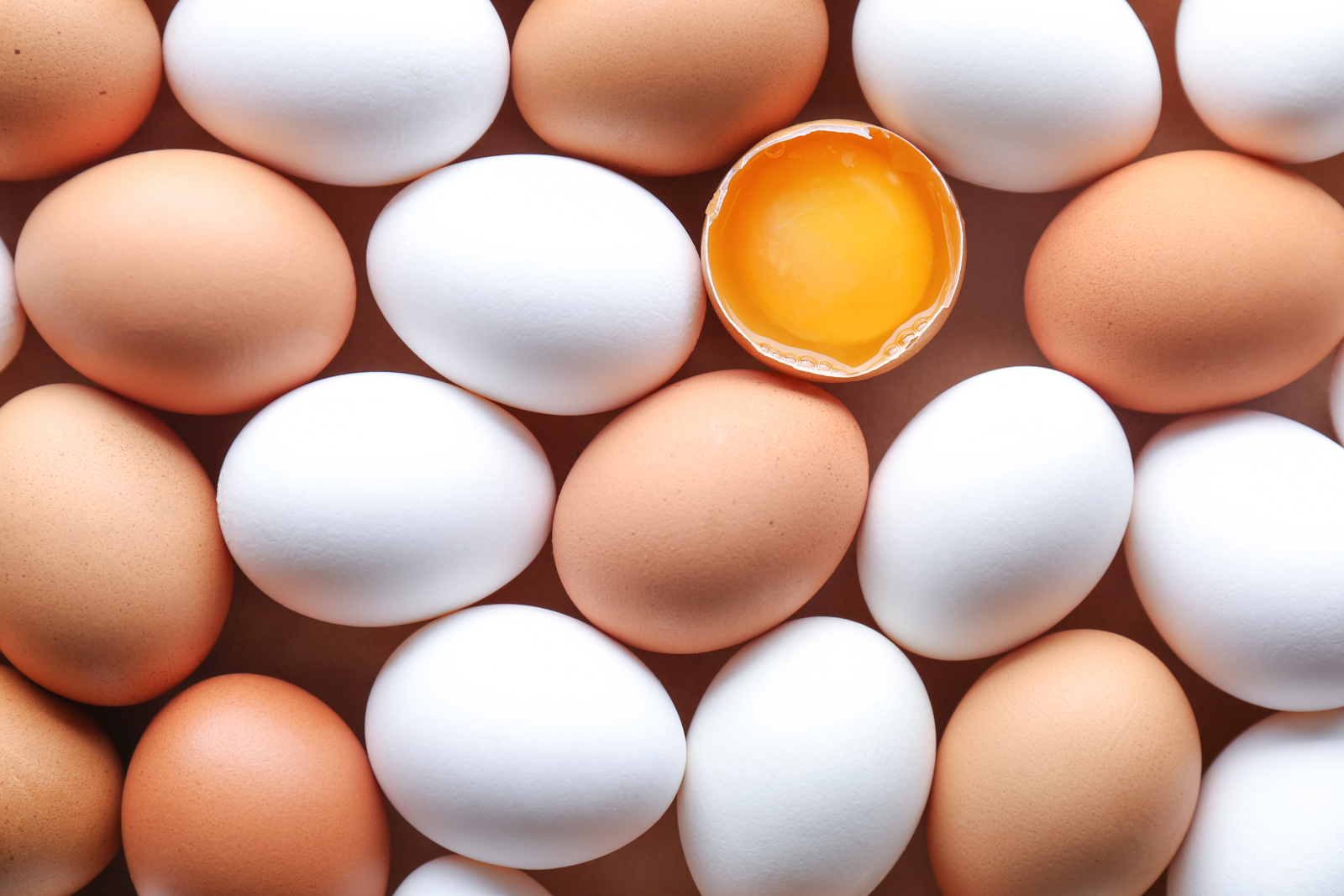 Farm fresh eggs in a basket